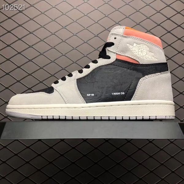 

2019 новое прибытие Jumpman 1 JTH NRG TinkerNeutral серый баскетбол обувь для высокого качества 1S