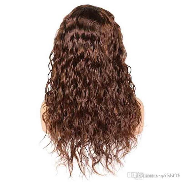 Honey Blonde Curly Human Hair Wig Deep Part 13x6 Lace Front