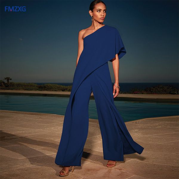 

jumpsuit ladies shoulder off rompers womens white jumpsuit long wide leg pants slash neck solid jumpsuit elegant party bodycon vrouwen, Black;white