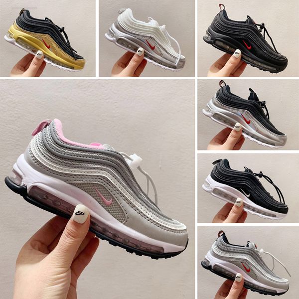 

utility kids running shoes cool grey oreo classic og silver bullet black golden baby boys girls toddlers children walking sneakers