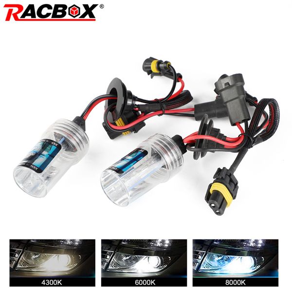 

racbox 55w hid xenon single bulb lamp 12v for headlight conversion h1 h3 h4-1 h7 h8/h9/h11 hb3 hb4 9005 9006 4300k 6000k 8000k