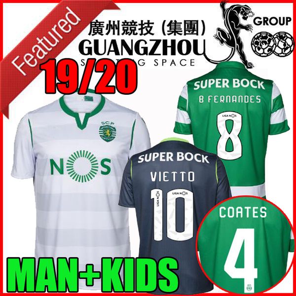 

sporting cp 19 20 lisboa soccer jerseys home away third 2019 lisbon jesÃ© val rosier b.fernandes vietto bolasie man kids kit football shirts, Black