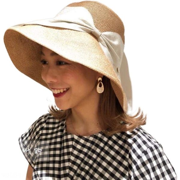 

liu straw yifei straw female beach big edge sunscreen beach hat all-match sun hat tide, Blue;gray