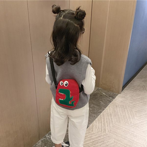 

women corduroy dinosaur fawn coin purse shoulder bag exquisite girls original handbag interesting messenger casual bags #zb