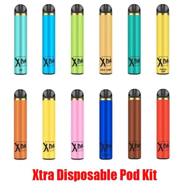 

Xtra одноразовые устройства 5,0 мл Pod Kit 280mAh Аккумулятор 1500 Puff картридж Vape Pen Пустой POP Bar POSH PLUS HYDE Bidi Стик Ezzy На складе