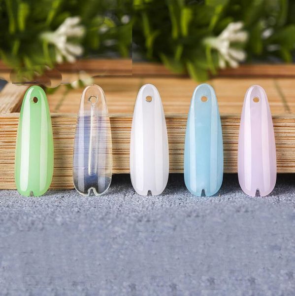 

25*9mm chrysanthemum petal shaped glass ornaments lampwork beaded accessories gsllz009 handmade, Black