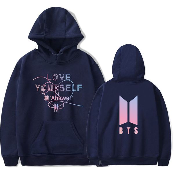 

cross-border selling 2018 autumn new bts-casual hooded hoodie couple sweater factory direct