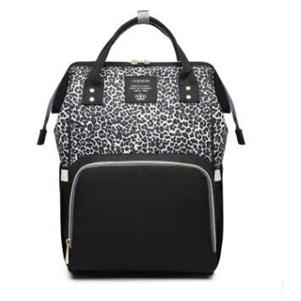 leopard print backpack diaper bag