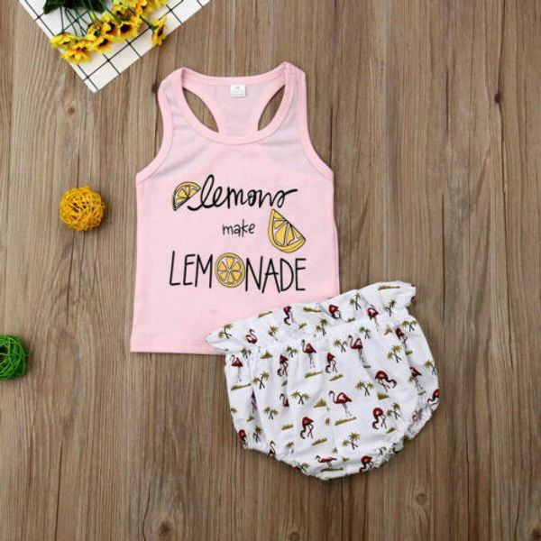 

2019 summer baby clothing toddler kid baby girl summer clothes sleeveless pants cute outfit sunsuit, White