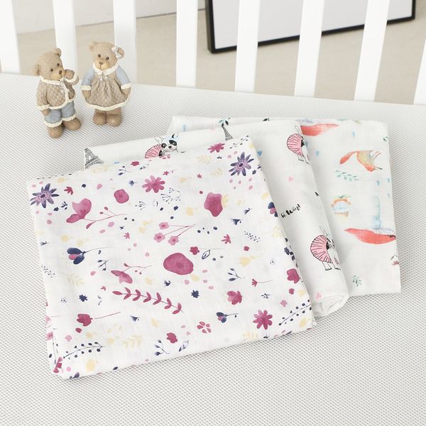 

мл 70% бамбук хлопок муслина пеленать одеяла качества лучше, чем aden anais младенца многофункционального хлопка одеяло младенца wrap y20010