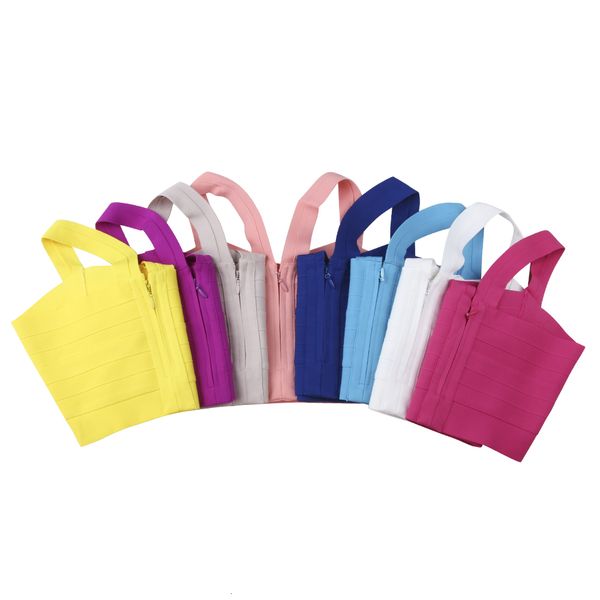 

tank woman clothes new fashion crop short nylon colorful party bandage streetwear camis dhh608 drop shipping, White