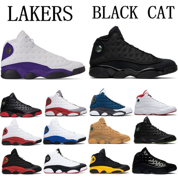 

высокое качество 13 chicago flint lakers мужчины баскетбольные кроссовки hyper royal black cat flints bred melo класс 2003 спортивные кроссо