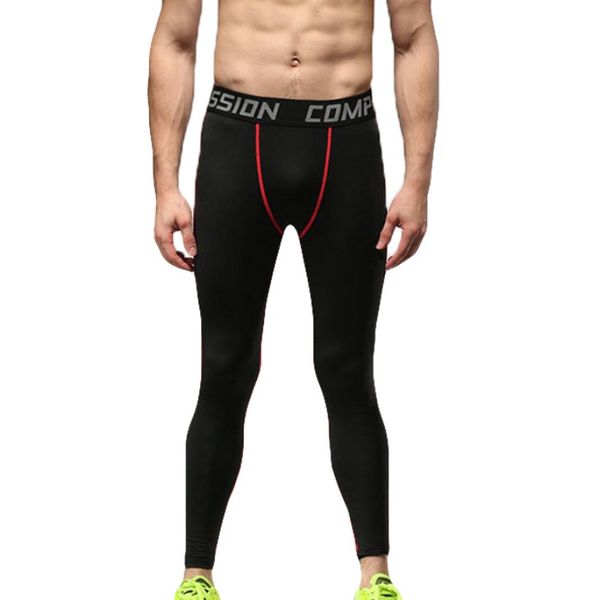 

camo compression pants men sport wear jogging pants men sports leggings training gym man running tights, Black;blue