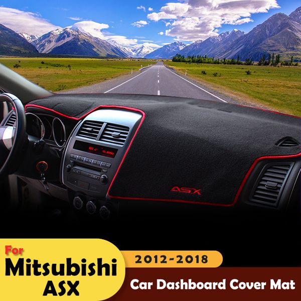 

car dashboard avoid light pad instrument platform desk cover mats carpets for mitsubishi asx 2012 2013 2014 2015 2016 2017 2018