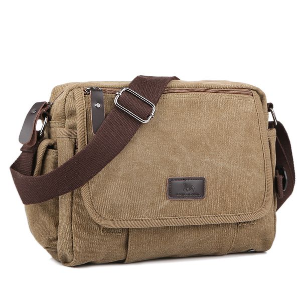 

casual canvas men small shoulder bag vintage satchel retro crossbody sling for leisure male messenger handbag bolsa feminina t200206