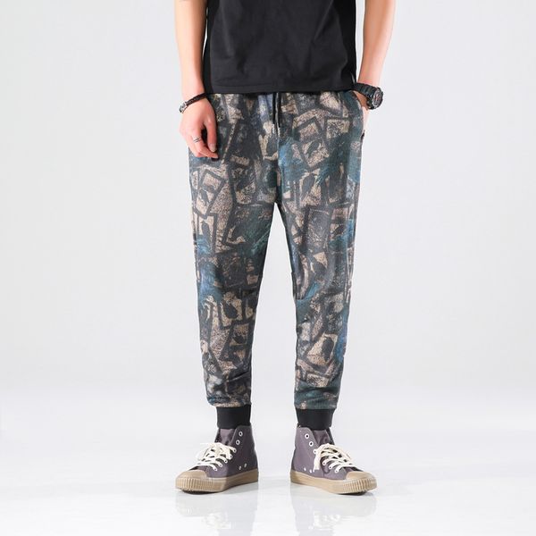 

2020 нового высокого качество тощего streetwear joggers hip hop cargo military tactical камуфляж гарем мужчина мода, Black