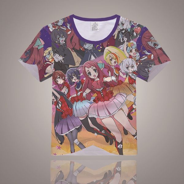 

saga idol is legendary cosplay animation peripheral short-sleeved summer saga idol is legendary t-shirt cosplay animation peripheral short-s, White
