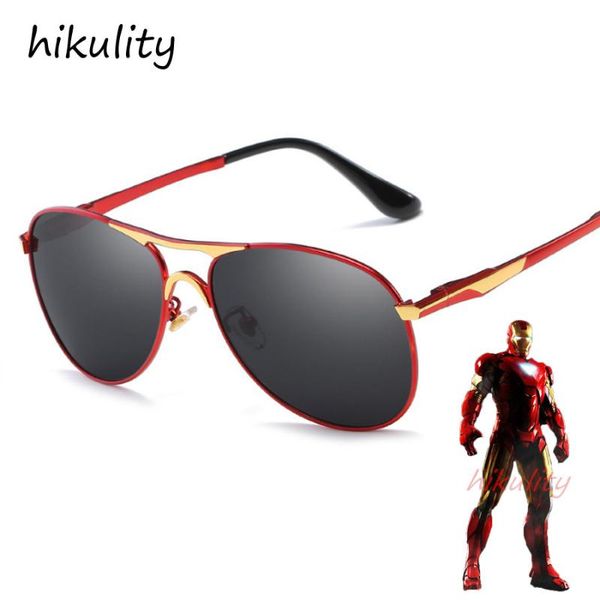 

superhero sunglasses polarized for men 2020 luxury vintage war machine pilot driving sun glasses male fishing eyewear, White;black