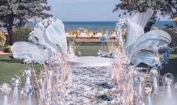 

wedding background petals wings wedding decorations