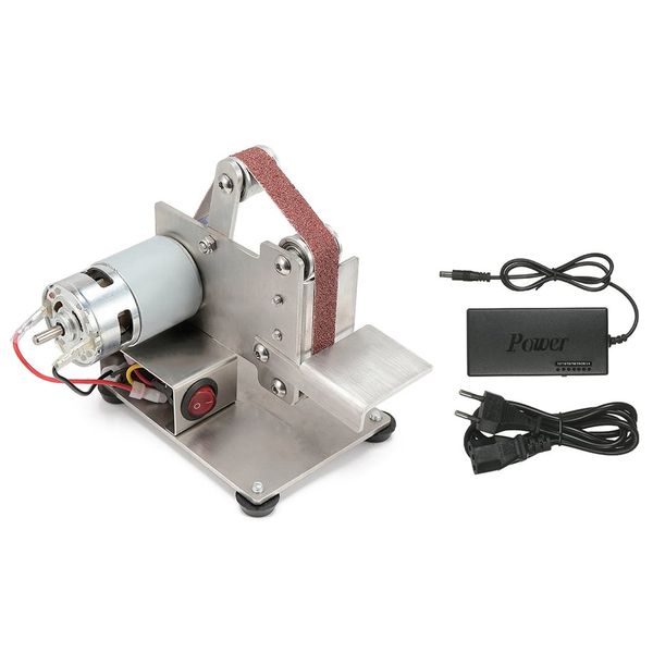 

multifunctional grinder mini electric belt sander polishing grinding machine cutter edges sharpener belt grinder sanding eu/us