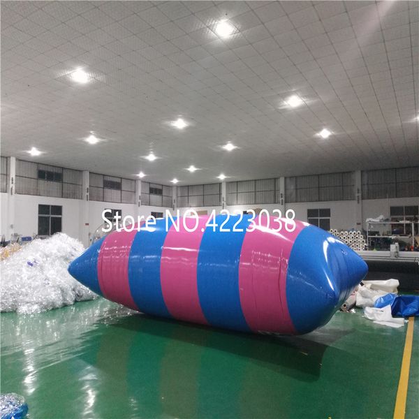 

crazy 5x2m inflatable water catapult blob water sport toy inflatable jumping pillow floating water blob for adults