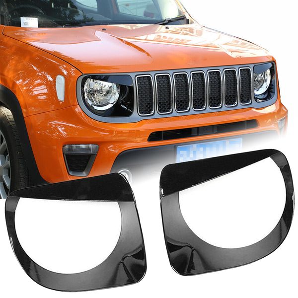 

front light headlight lamp ring angry eyes trim cover for renegade 2019 up eyelids