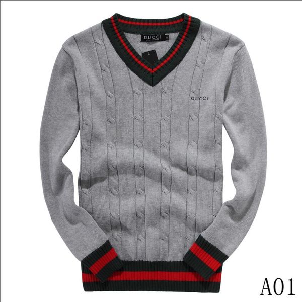 

men's designers knit sweater casual o-neck long sleeve loose pullover men's winter warm spring basic sweater pullover pull--5, White;black