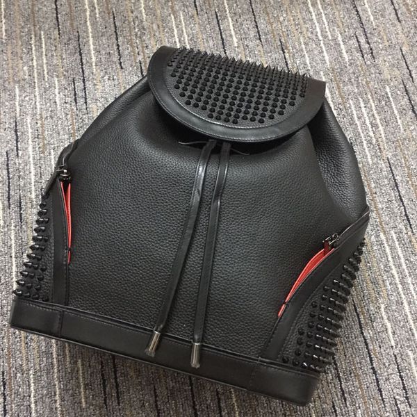 

genuine leather style student travel bottom brands backpack men women rivet backpack famous handbags designer girls boys fashion school bags