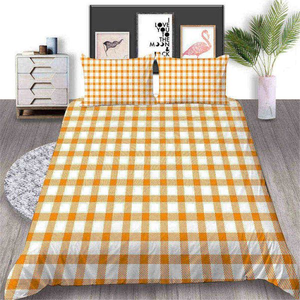 Plaid Bedding Set Single Simple Classic Fashionable Duvet Cover