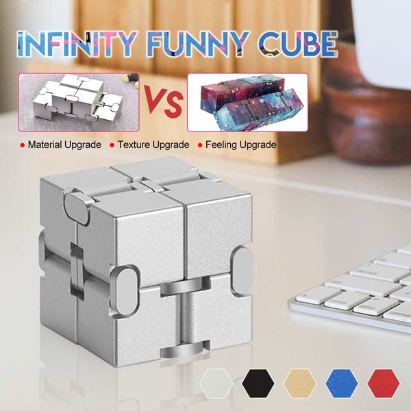 

updated version mini infinit cube finger anxiety stress relief blocks cube toy funny cube puzzle relax toy for adults kid