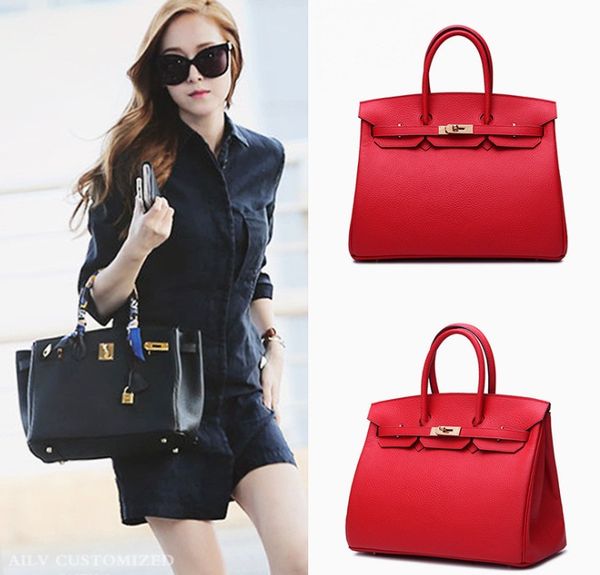 

feminina bags handbags women famous brands designer genuine leather lock hasp tote crossbody bags for women