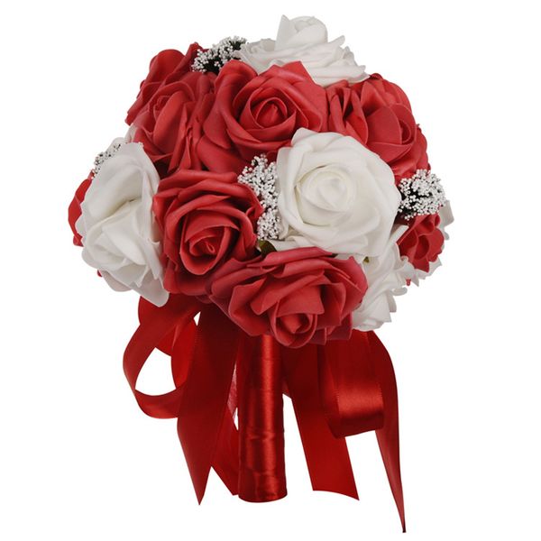 

1pc bridal hand bouquet wedding artificial flowers pgraphy props decoration