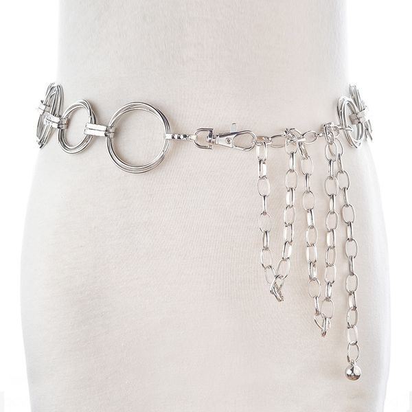 

metal waist chain silver simple lady belt skirt decorative sweater skirt sweater decorative waist chain, Black;brown