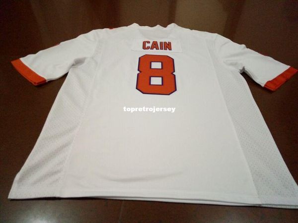 

men clemson tigers #8 deon cain mike williams orange white college jersey or custom any name or number jersey, Black;red