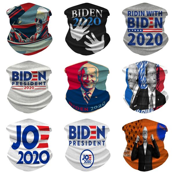 

1+2 1pcs multifunctional head biden mask neck er with safety filter magic biden mask face mesh headband bandanas print biden sca #613, Black