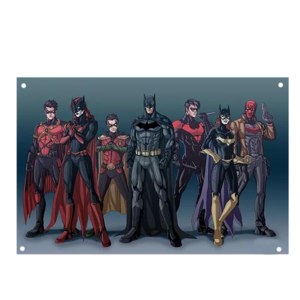 Satin Al 22 Stilleri Batman Retro Plaka Metal Motor Vintage Zanaat