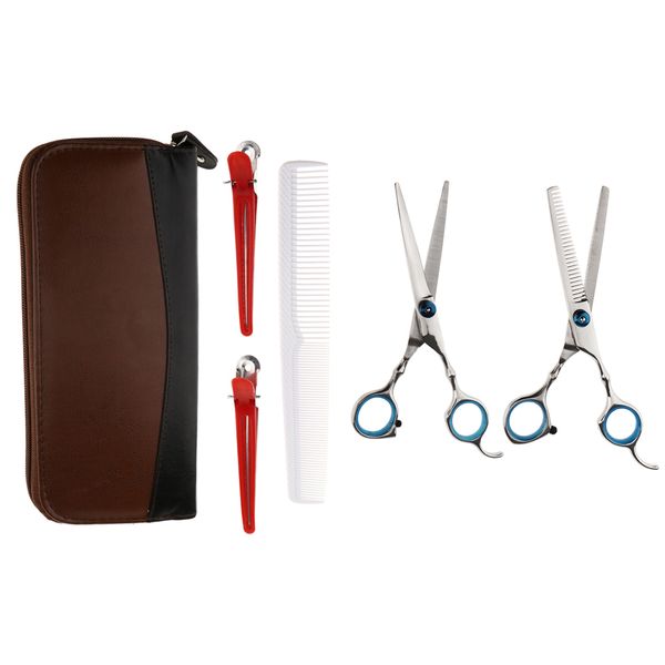 

pro stainless hair cutting thinning scissor barber shears holster salon sets
