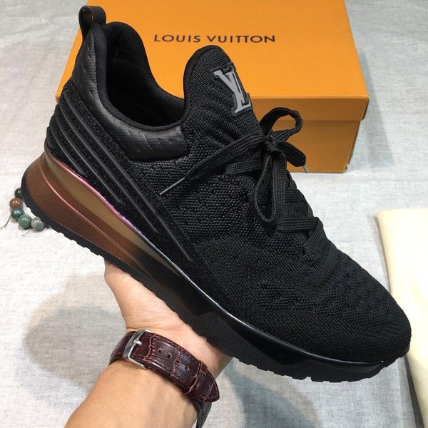 

a6 fashion casual shoes sports shoes men sneakers comfortable breathable knitted uppers original box packaging zapatos hombre, Black