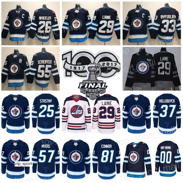 winnipeg jets black jersey