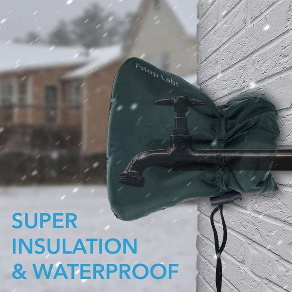 

2pcs/set faucet cover antie drawstring tap protector bag outdoor winter cold weather saving tap case