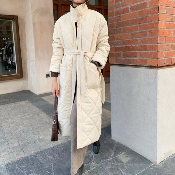 

women solid oversize long parkas long sleeve pockets female elagant warm winter coat, Black
