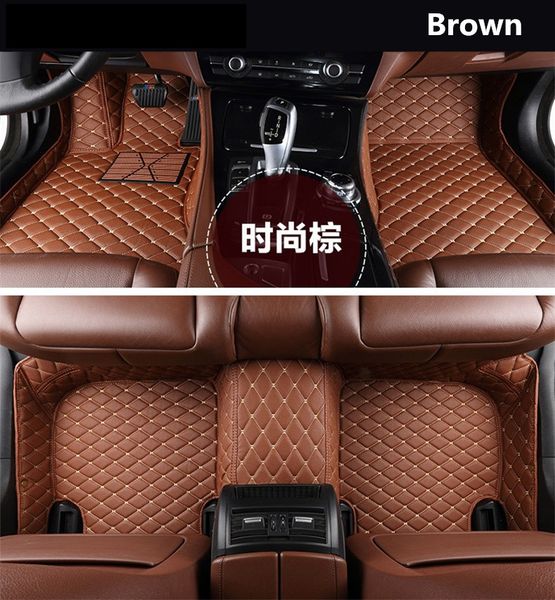 

auto floor mats for solaris 2017.2018 foot carpets step mat embroidery leather