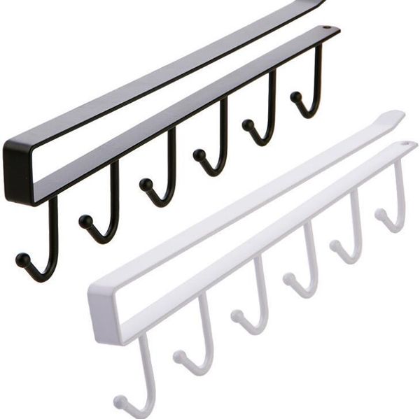 

кухня hook чашка кофе держатель под полком вешалка кабинета шкаф для хранения организатор стойка 6 крючков lx1676