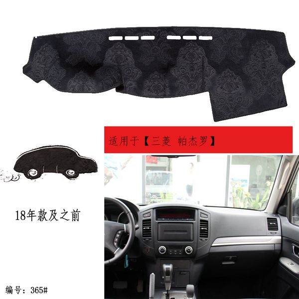 

tommia for mitsubishi pajero dashboard pad cover dash mat anti-sun velvet instrument