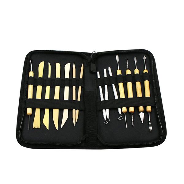 

14pcs clay sculpting kit sculpt smoothing wax carving pottery ceramic tools polymer shapers modeling carved tool