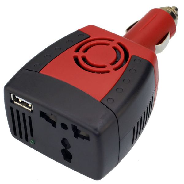 

suvpr car inverter power supply 150w dc 12 v - ac 220 v &110v converter transformer lapmobile phone charger universal socket