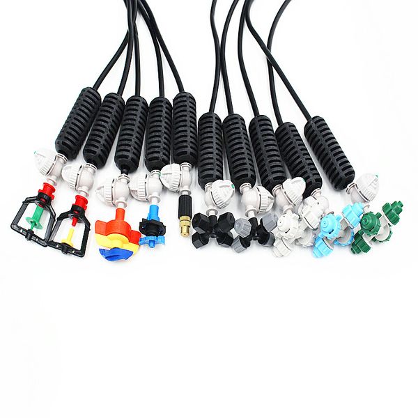 

10set misting sprinkler hanging assembly greenhouse watering microsprinkler rotary nozzle set drip irrigation