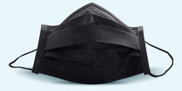 

masks general protective black three layers winter face non woven fabrics melt blown fabric dust mask wholesale
