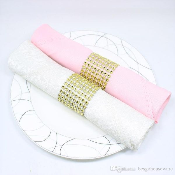 

l napkin decor rings chair sash diamond mesh wrap napkin buckle for wedding reception party table decorations supplies bc bh0593