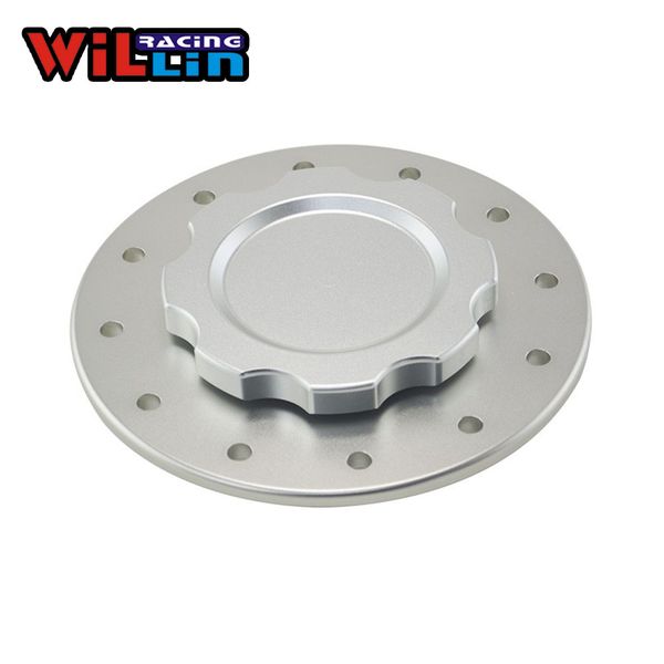 

willin-billet aluminum fuel cell cap with 12 bolting holes with 3'' i.d.opening fits rci brand fuel cells